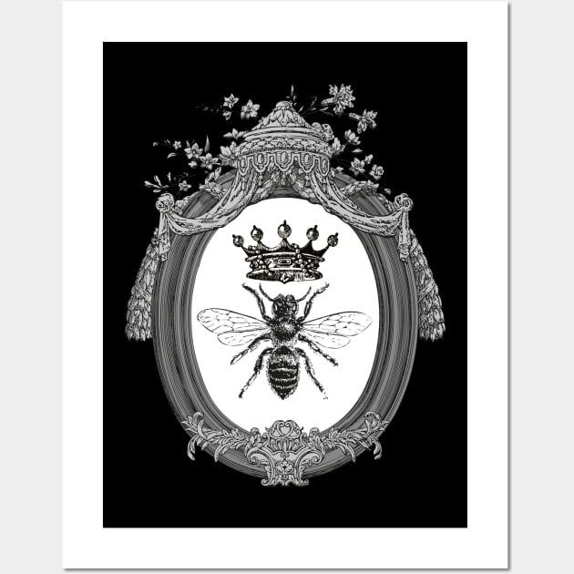 Queen Bee | Black and White Wall Art by Eclectic At Heart